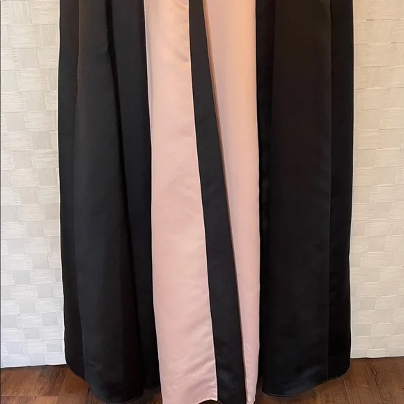 Jessica McClintock Black & Pink Formal Dress with Shawl Length 57” PTP 19”-20” - Picture 4 of 17